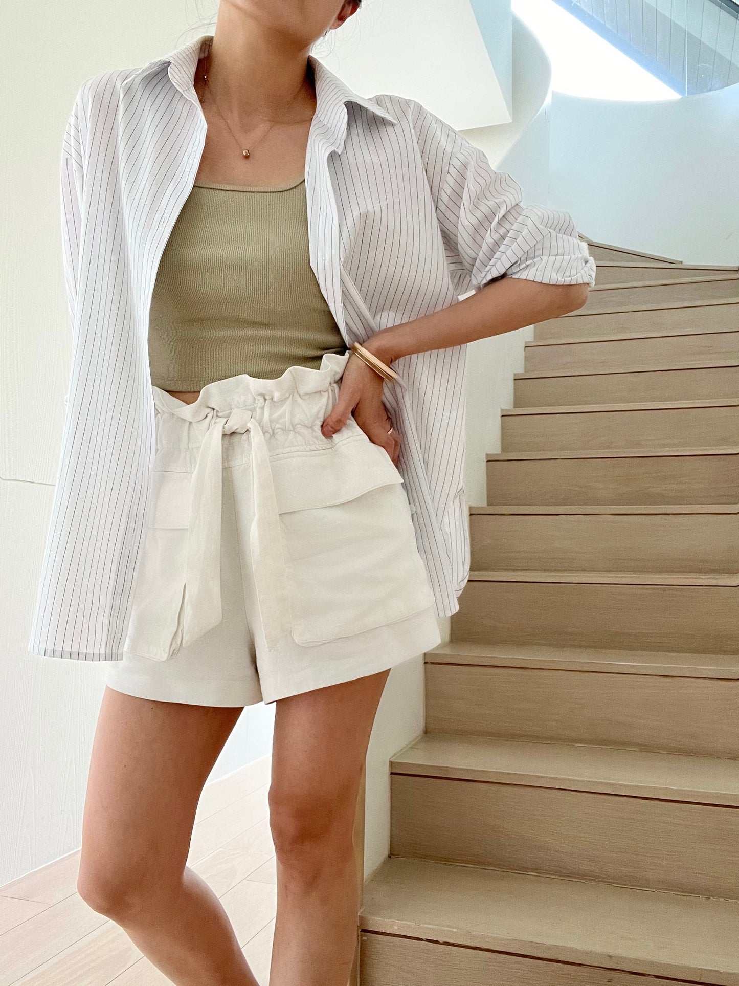 Sold Out - Everyday Stripe Shirt- White