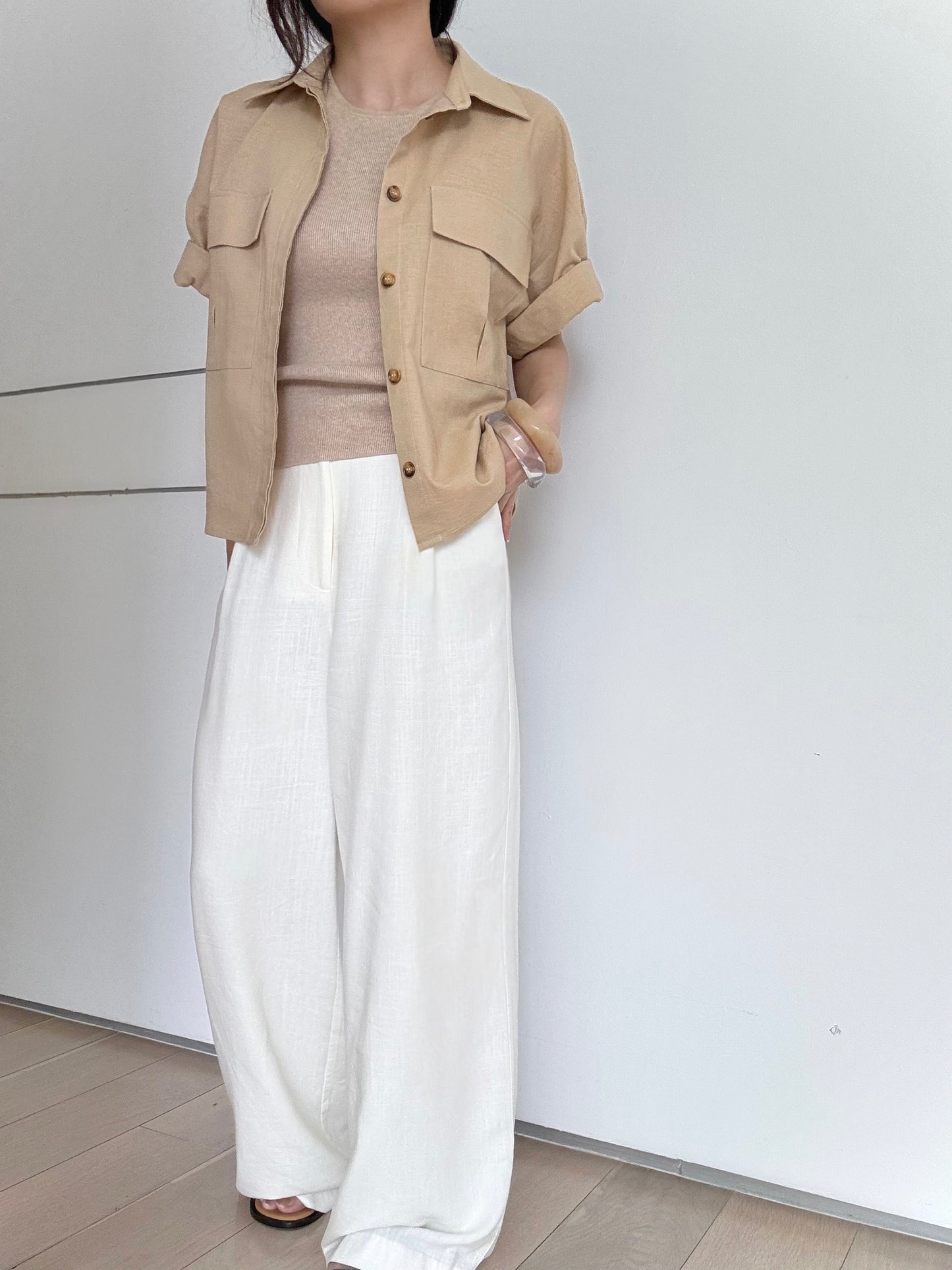Cotton Cashmere Everyday Tank- Sable