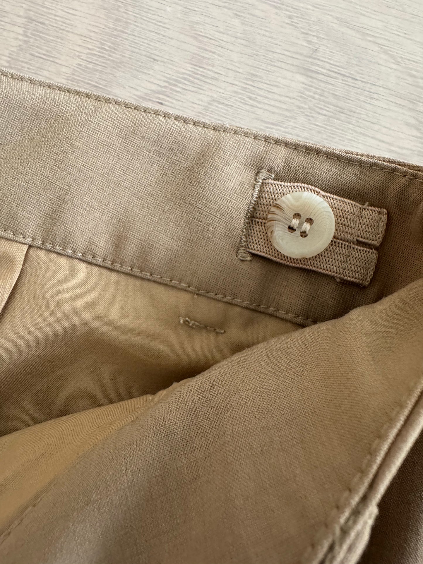 City Sleek Tailored Trousers (belts included)-Camel