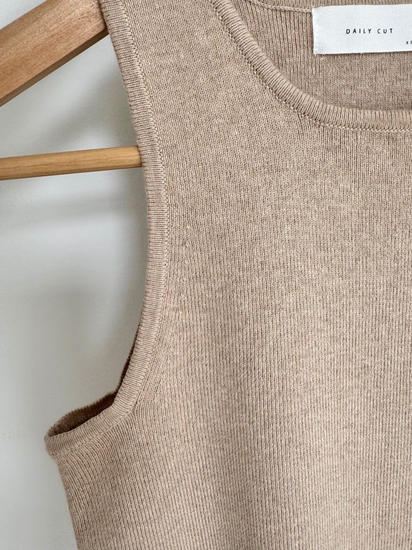 Cotton Cashmere Everyday Tank- Sable