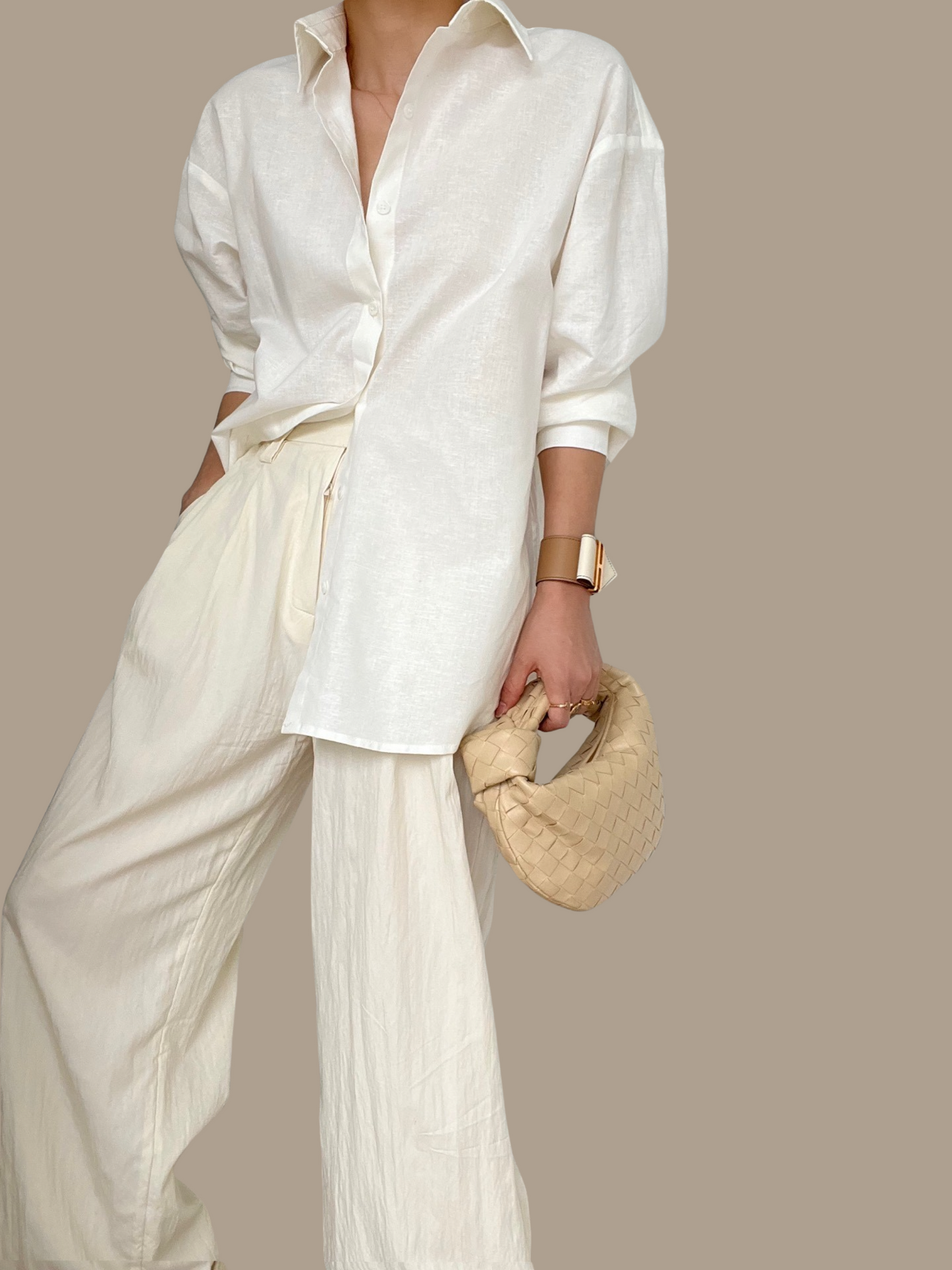 Sold Out - 02 Linen Shirt - Milk