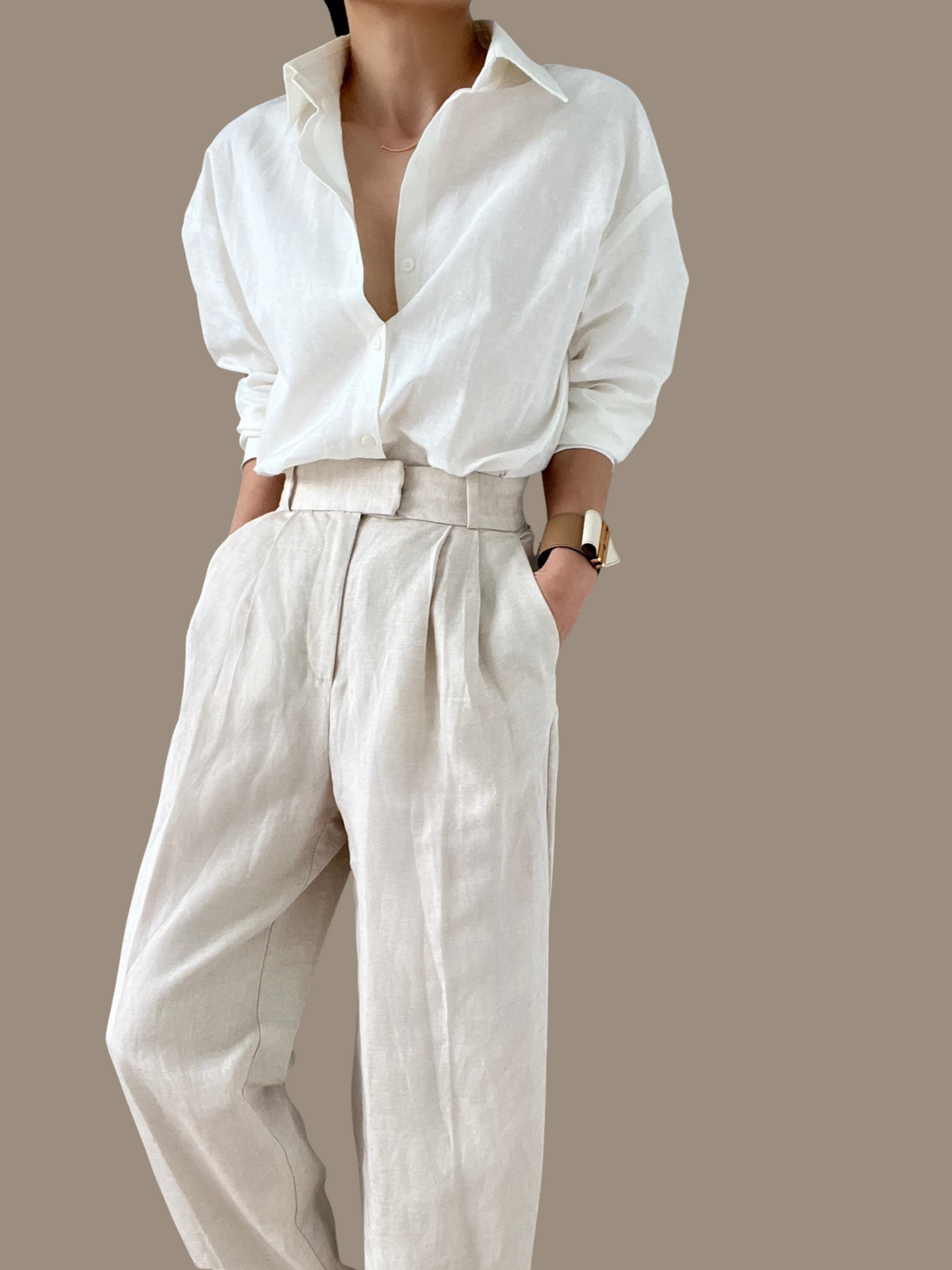 Sold Out - 02 Linen Shirt - Milk