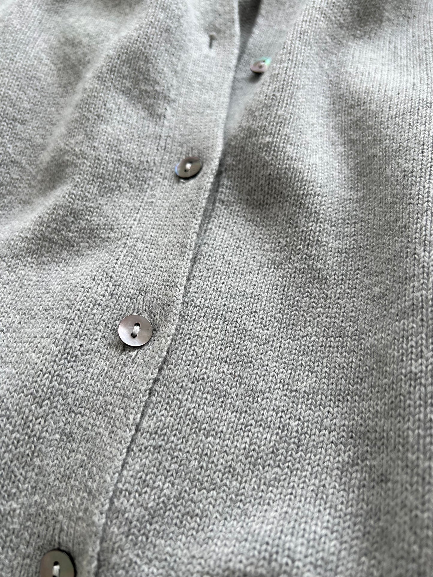 Sold Out -10 Cotton Cashmere Cardigan - Stone