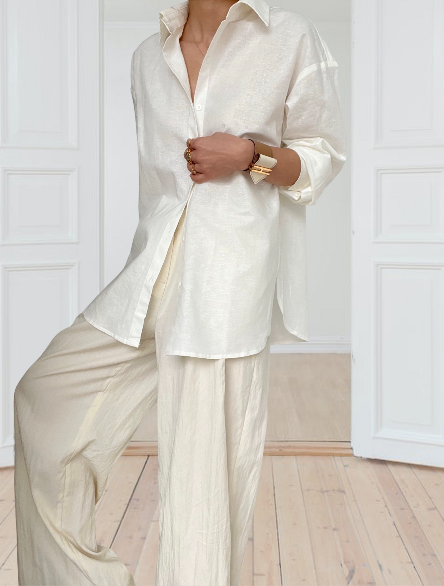 Sold Out - 02 Linen Shirt - Milk
