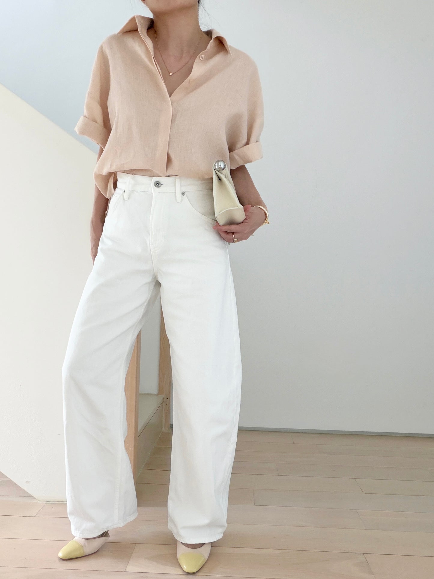 Everyday Linen Shirt - Peach Blush