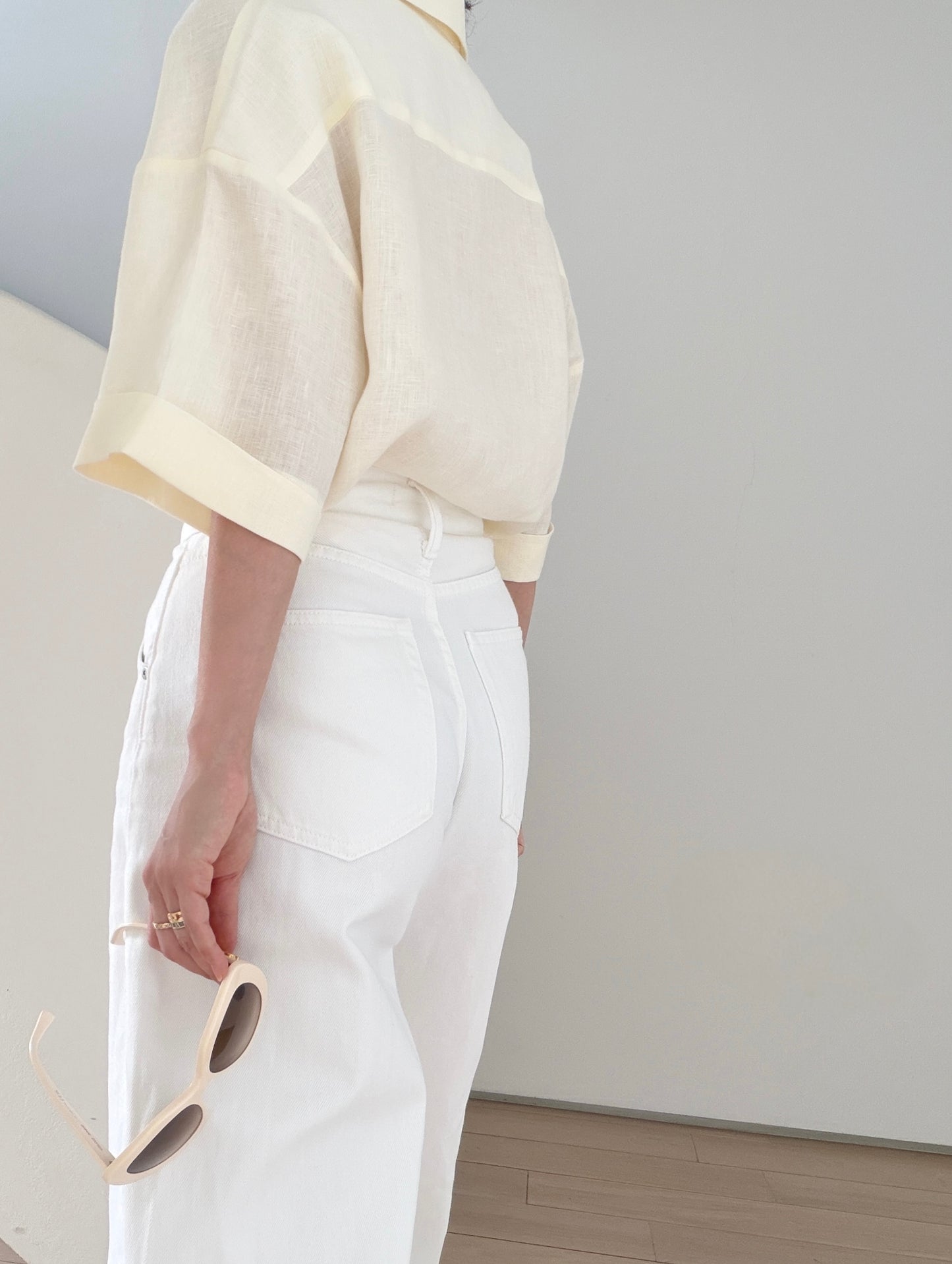 Everyday Linen Shirt- Lemon Sorbet