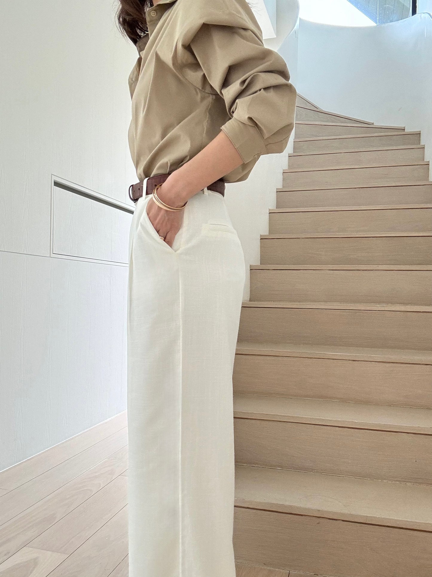 Everyday Softly Tailored Trousers ( Restocked!) - Cream