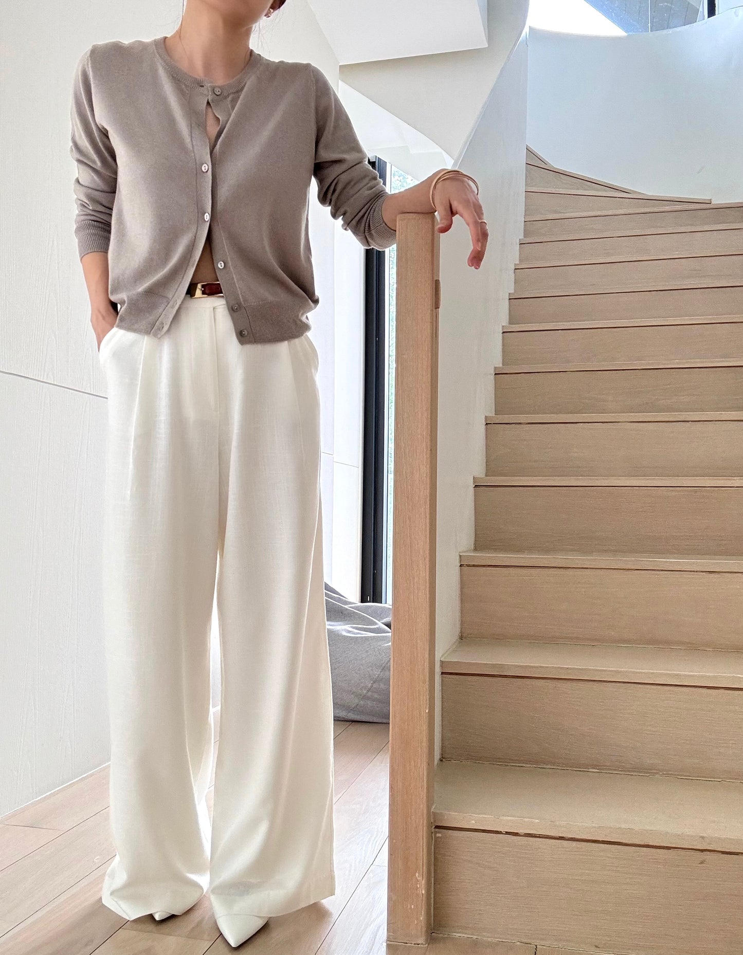 Everyday Softly Tailored Trousers ( Restocked!) - Cream