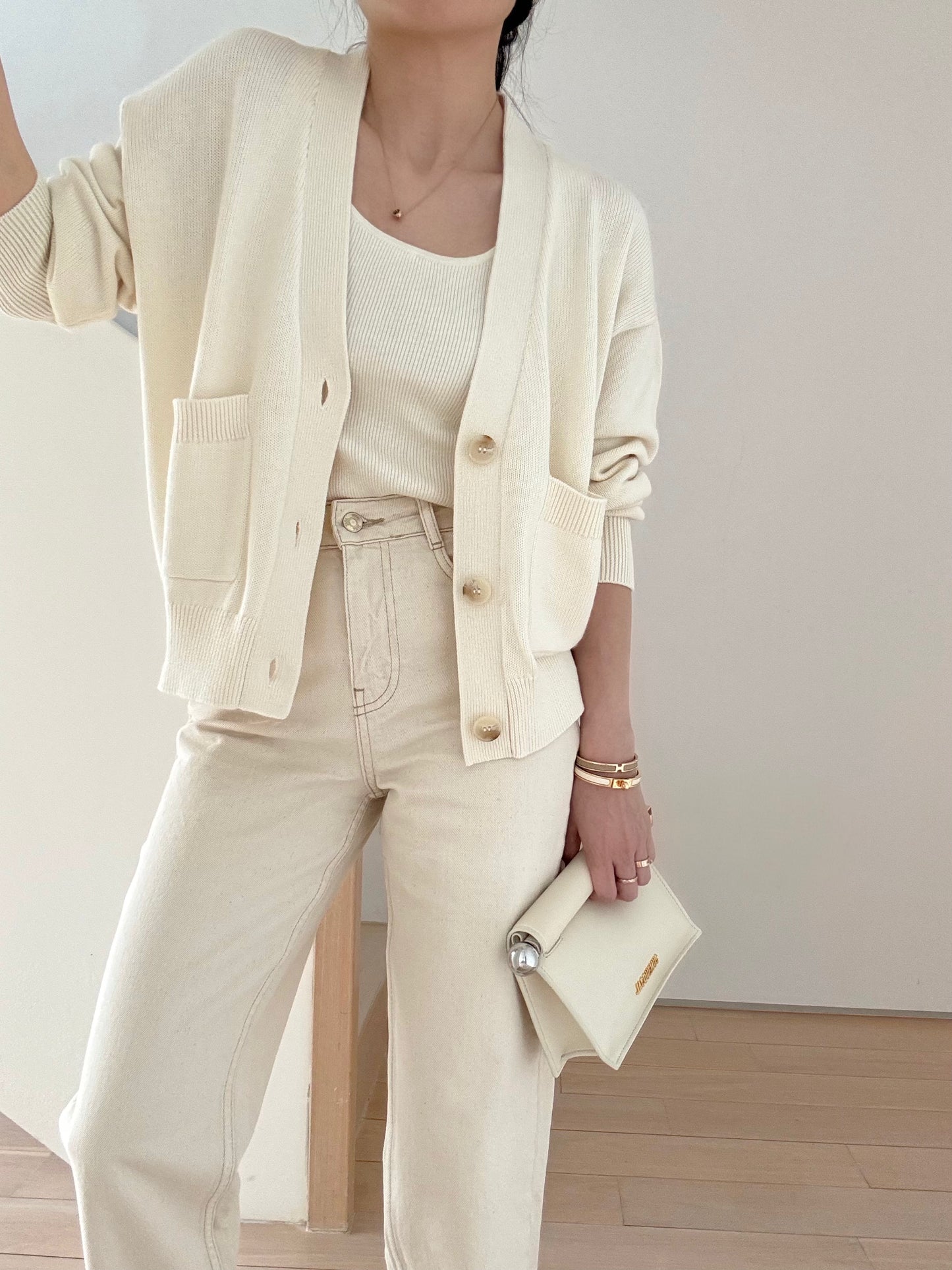 Daily Supima cotton cashmere ribbed tank- Pana Cotta