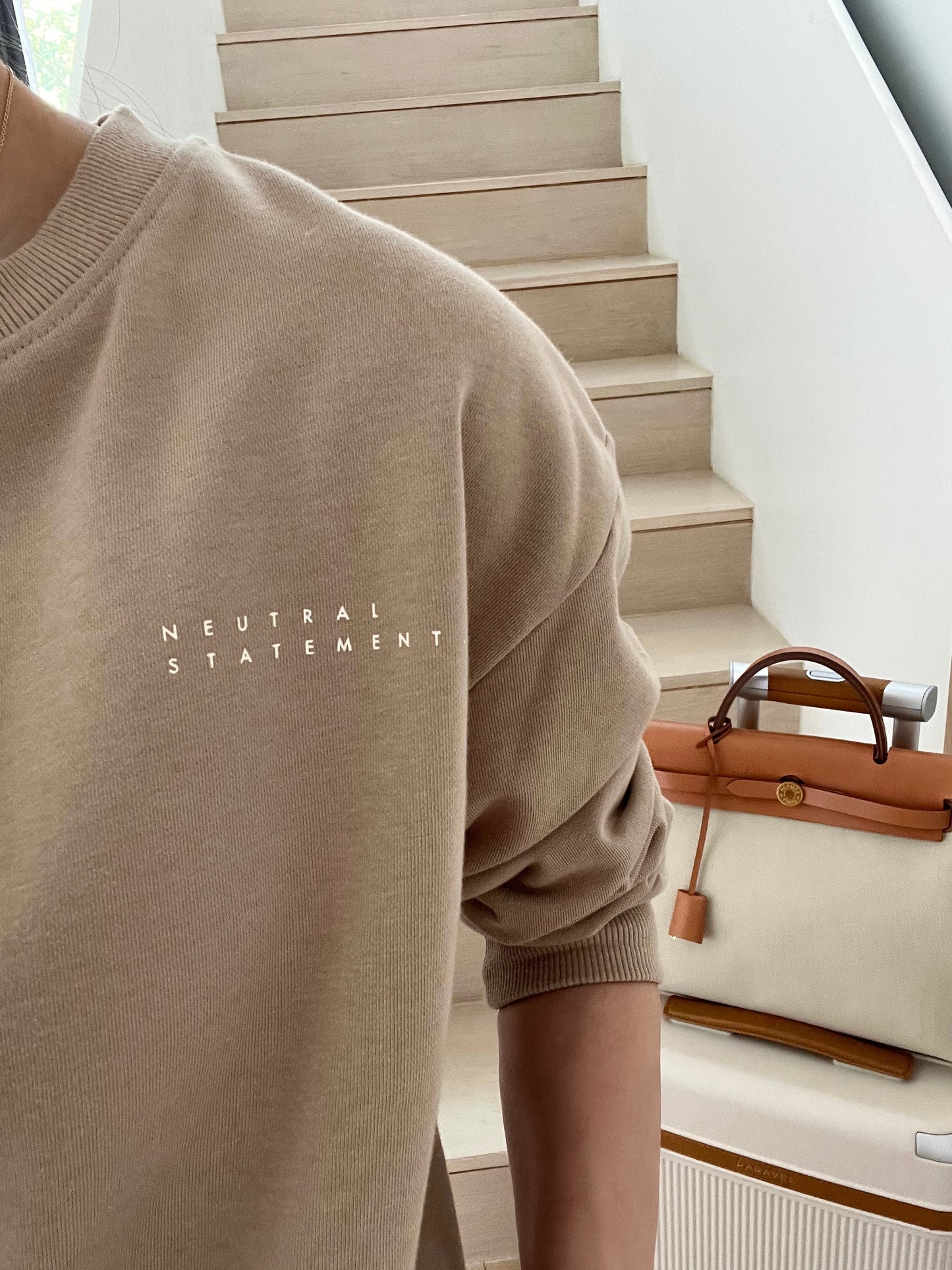 Out of stock-07 Everyday Sweatshirt- Latte