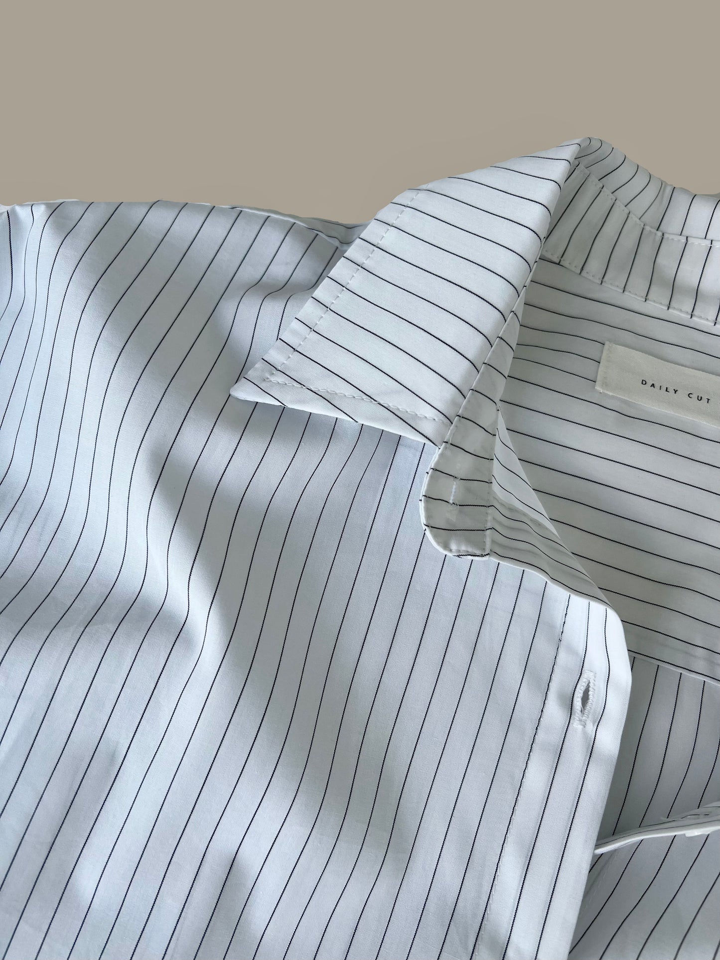 Everyday Stripe Shirt- White